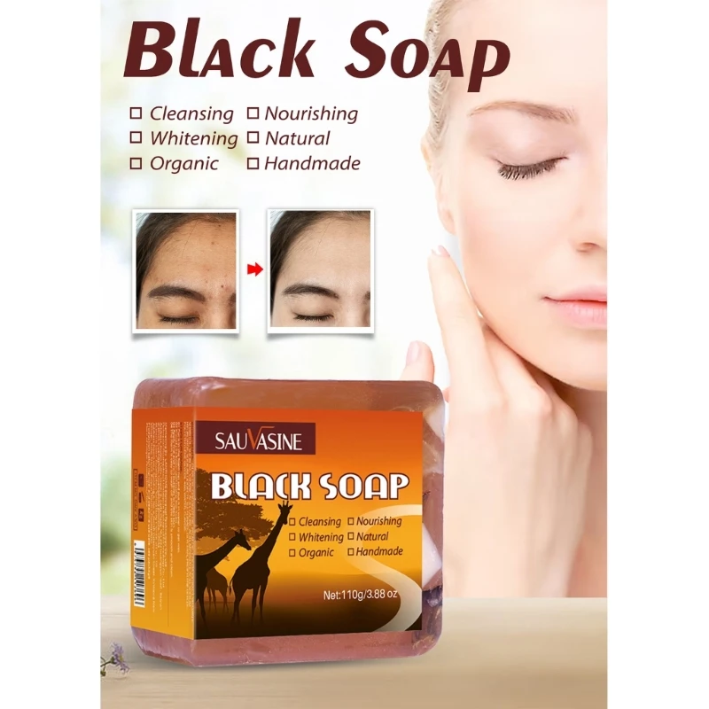 Sapone nero africano Anti Taches Viso Bagno Sbiancante Nutriente Detergente Dropshipping
