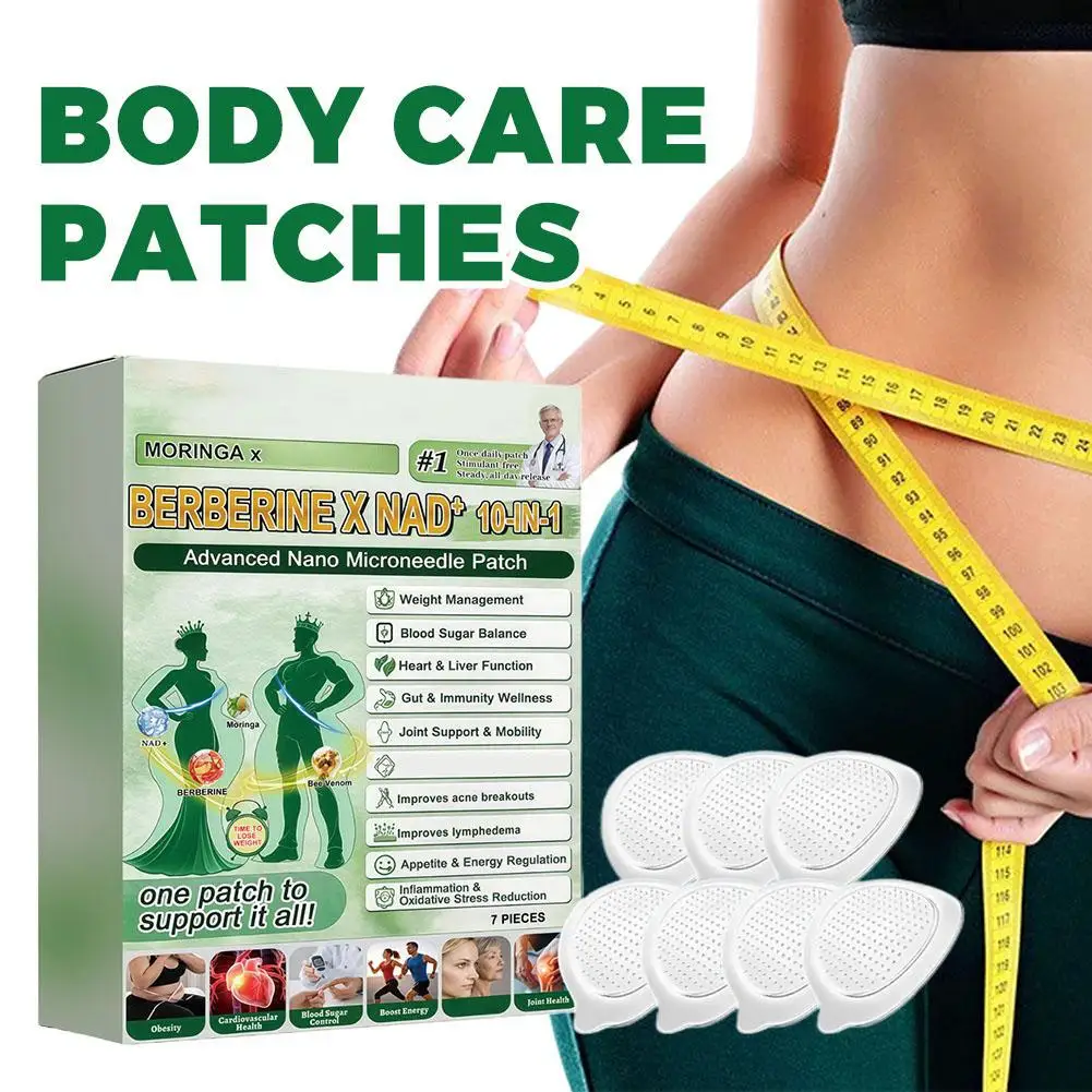 

Multifunctional Nanoneedle Patch Infused Berberine And Nad Plus Slim Body Tighten Skin Create Smooth Curves For Daily Body Care