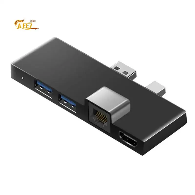 

AEE7-USB3.1 USB-C Hub Docking Station Gen1 4K -Compatible SD/TF Card Reader RJ45 6In1 Converter For Microsoft Surface