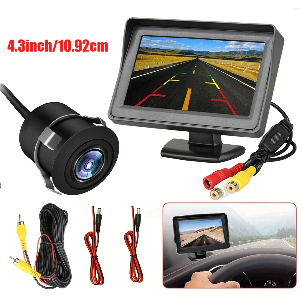 

4.3 inch TFT LCD Car HD Monitor Reverse Camera Security Display for Reverse Backup Parking Camera Drive Recorder