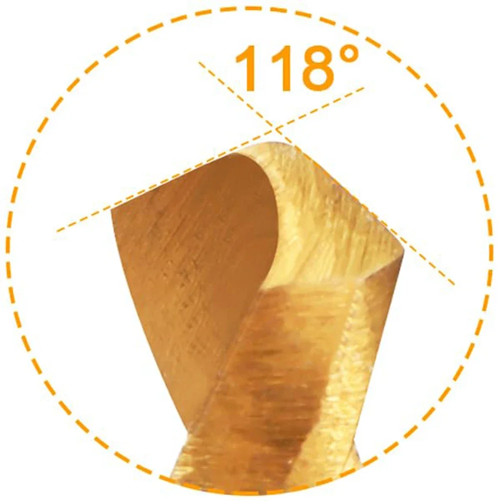 

DIY Projects Crafting HSS Drill Bits Jewelry Drill Bits Minimal Resistance Pocket Size Gold Color High-Speed Steel