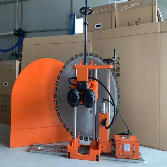 800mm 1000mm 1200mm fully automatic concrete wall sawing cutter double motor electric wall saw cutting machine