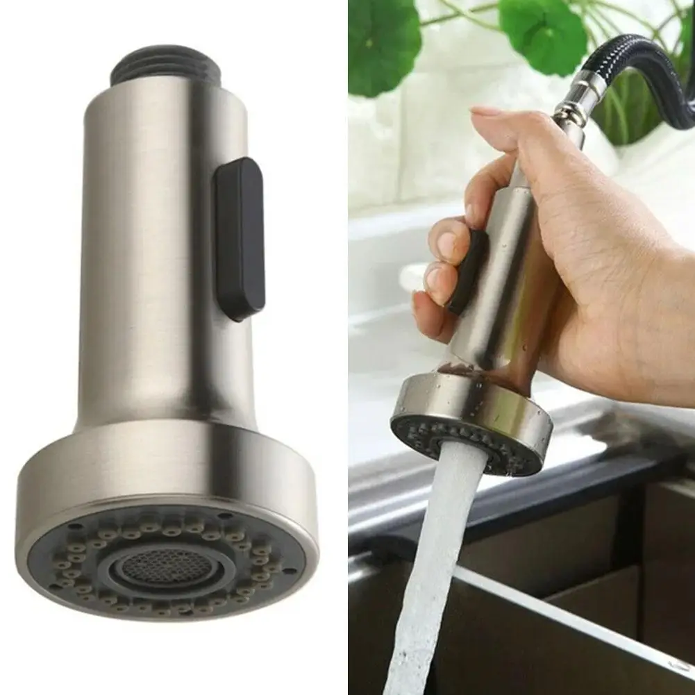 1Set Kitchen Pulling Faucet Accessories Splash Proof Retractable Faucet Replacement Head Pull The Faucet