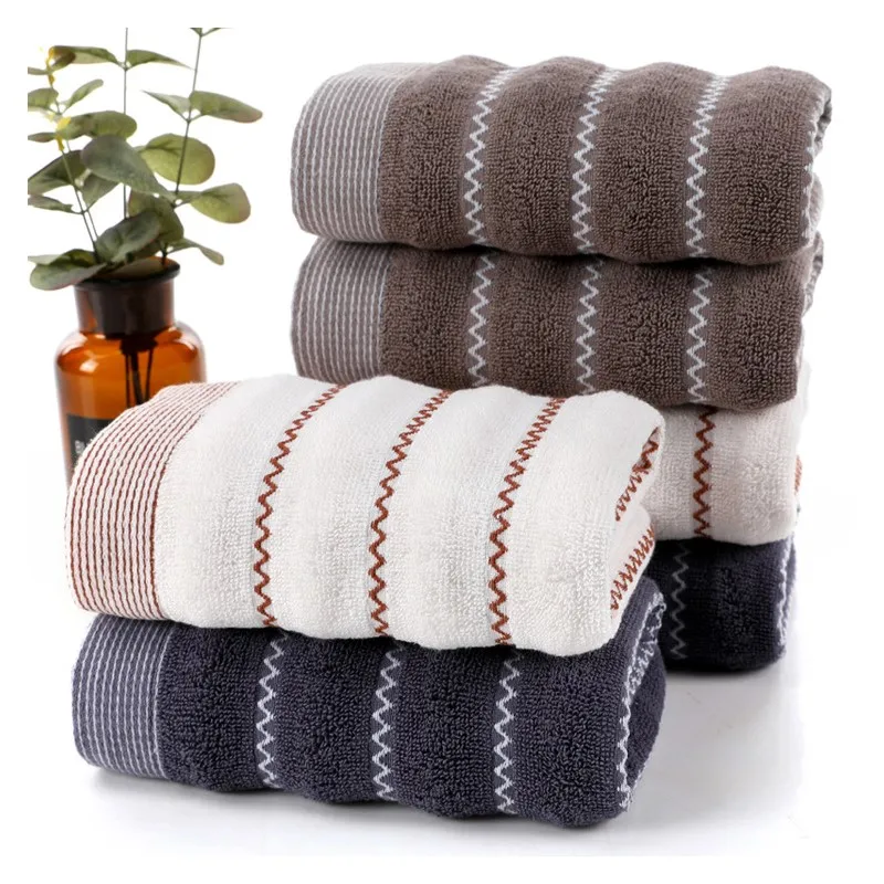 Inyahome 2pcs Premium Hand Towels for Bathroom Cotton Towels Absorbent Soft Cotton Hand Towels for Bathroom Hand Face Washcloth