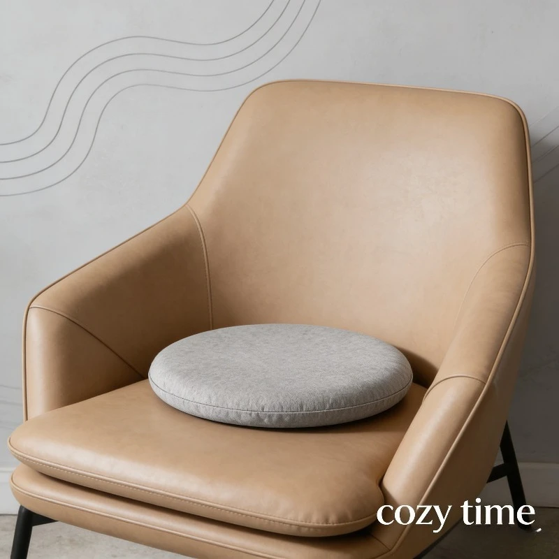 

Round Foam Seat Cushion Super Soft Comfort Pillow for Tatami Office Chair Bedroom Floor Cozy Home Accent