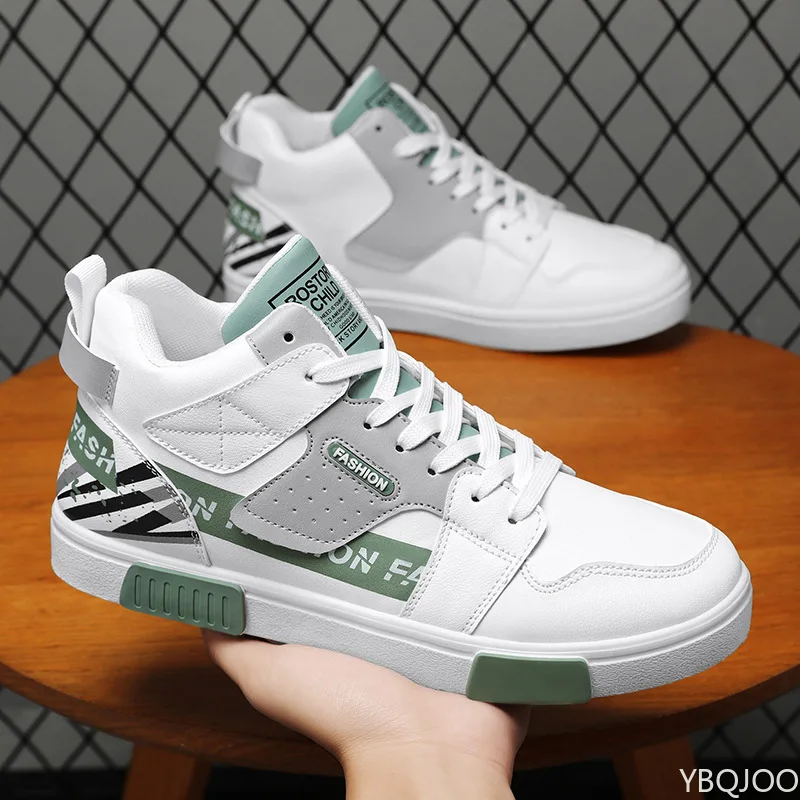 New winter high top shoes fashionable versatile board shoes casual sports shoes fleece insulation men's sneakers