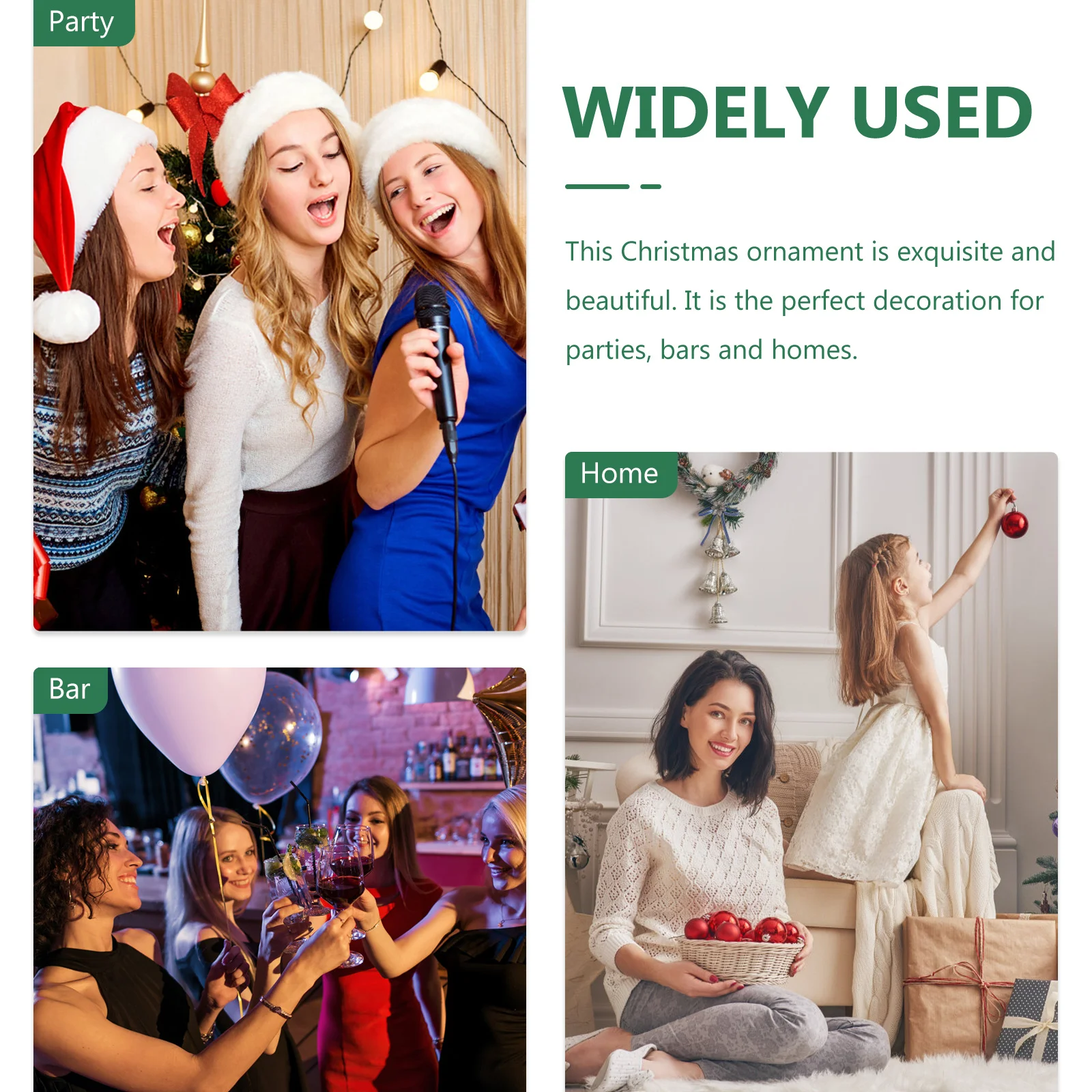 

Wooden Creative Xmas Adornment Desktop Decor Festival Themed Christmas Party Accessory Xmas Photo Prop Lovely Christmas Figures