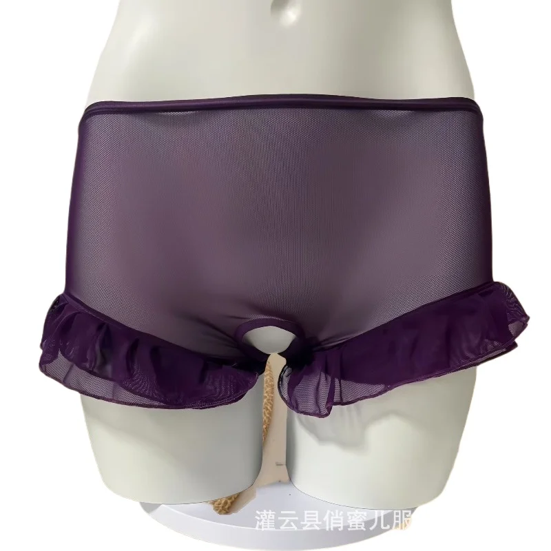 

Новые женские сексуальные антилегкие кружевные тонкие девушки с отверстиями в промежности, дышащие, на плоской подошве для девочек, с защитой от света