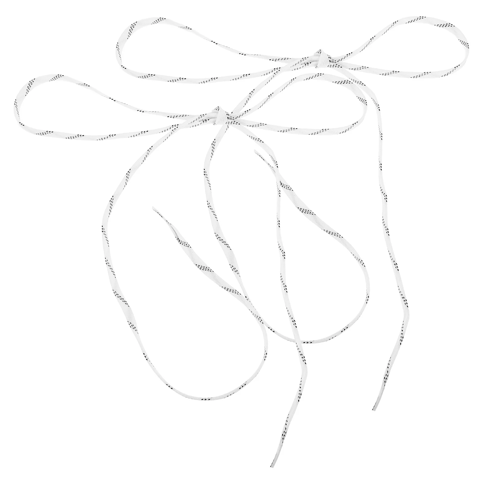 1 زوج أربطة الحذاء المسطحة لزلاجات الهوكي مشمع أربطة تزلج على الجليد قوية قابلة للتعديل طول مناسبة الشكل زلاجات دوارة أحذية التزلج #1