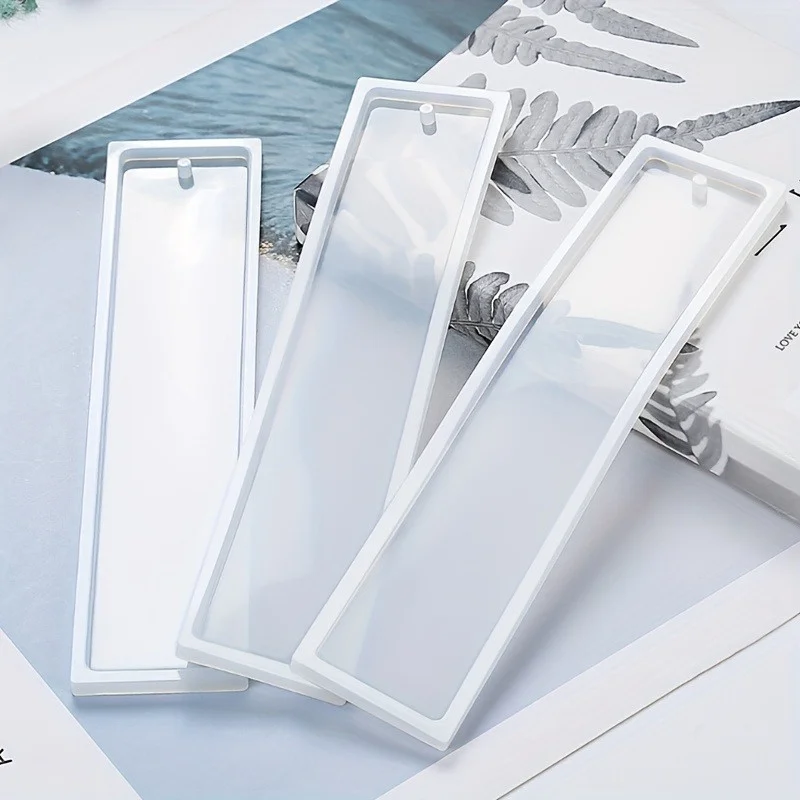 1 Stück/3 Stück DIY rechteckige Silikonform für Lesezeichen aus Kristall-Epoxidharz – perfekt für Thanksgiving-Bastelarbeiten, Küchen- und Esszimmerdekoration