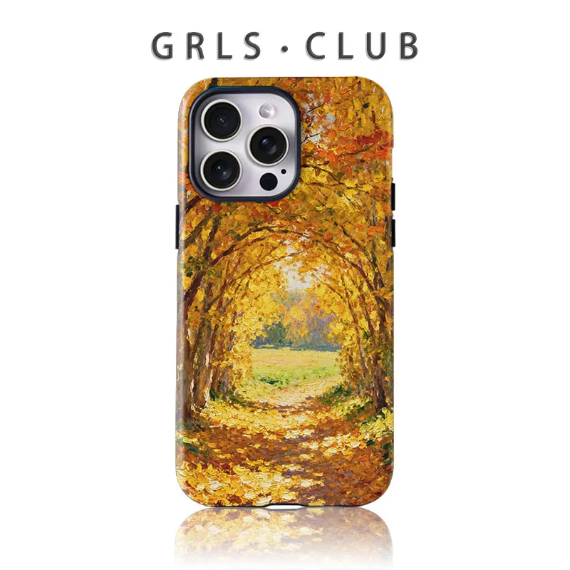 For iPhone 17 Pro Max Case Thick Oil Painting Wildflower Colorful Floral Film Style Matte Cover with iPhone 16 15 14 13 12 11 view 5