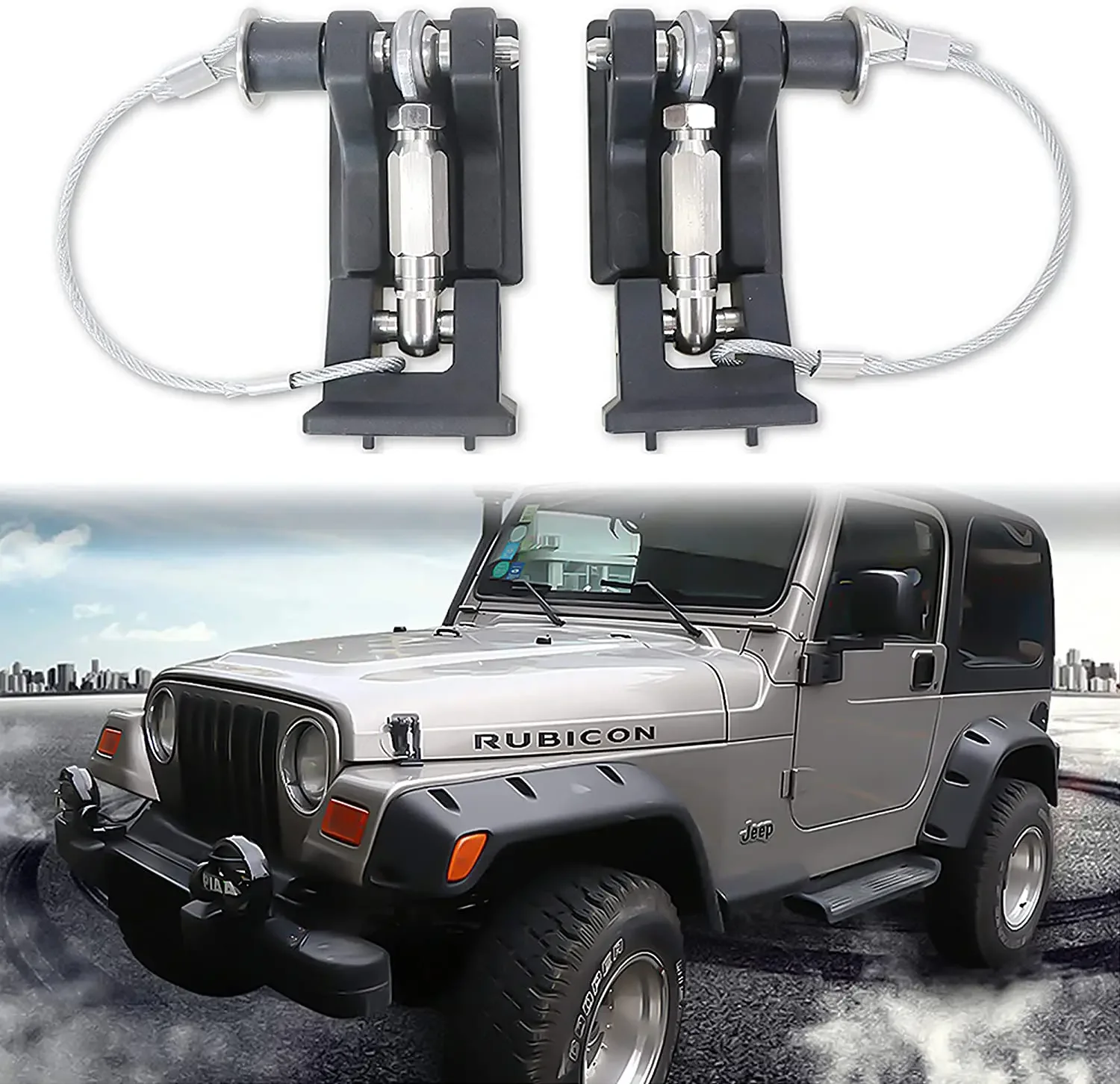 Special Material Hood Latch Catches For Jeep Wrangler TJ 96-07