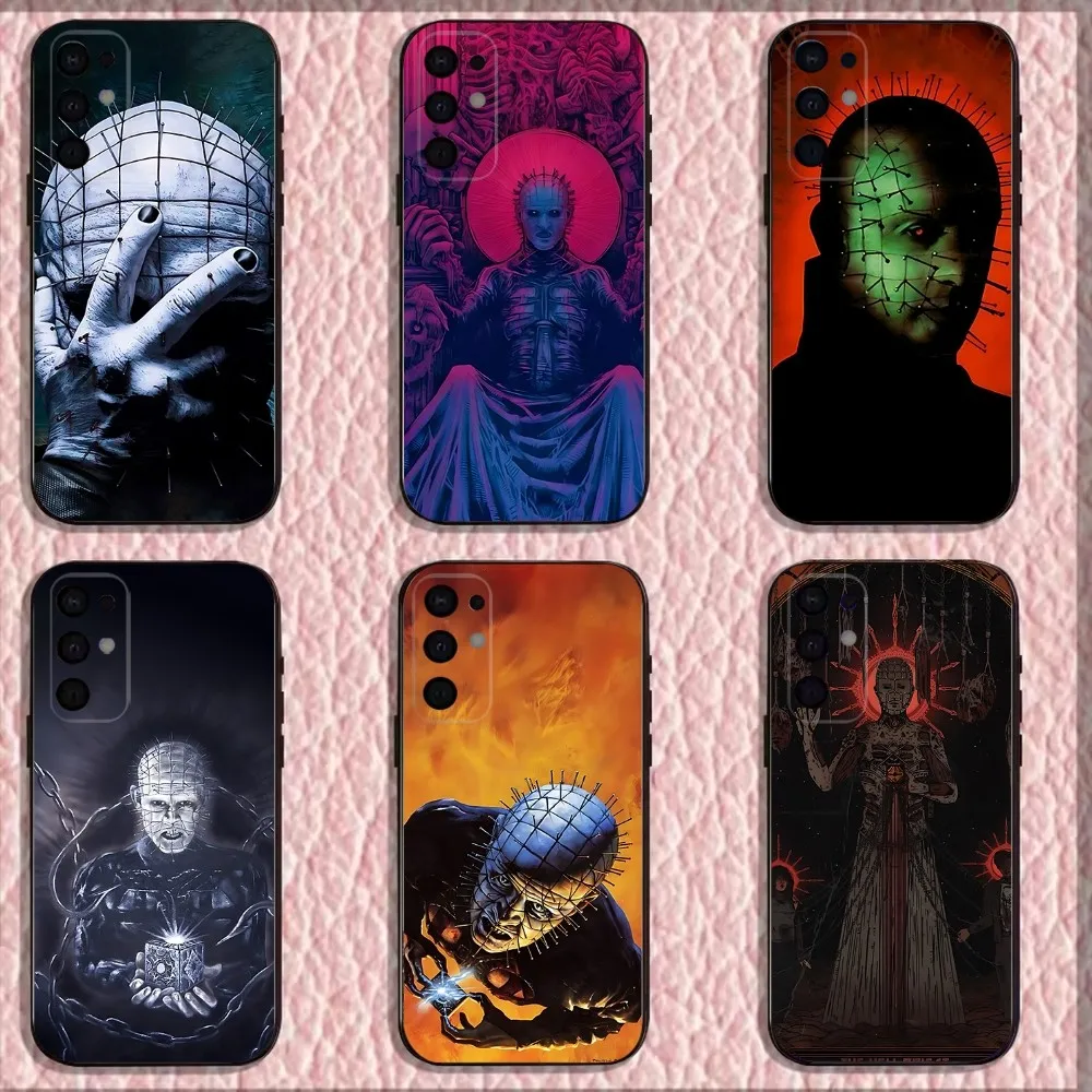 

P-Pinhead H-Hellraiser Phone Case For Samsung S25,S24,S21,S22,S23,S30,Ultra,S20,Plus,Fe,Lite,Note,10,9,5G Black Cover