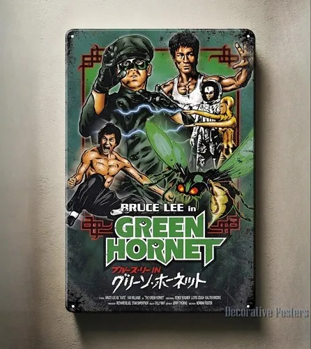 Y1,Green Hornet Movie Metal Poster - Collectable Tin Sign 20x30cm  -aluminum