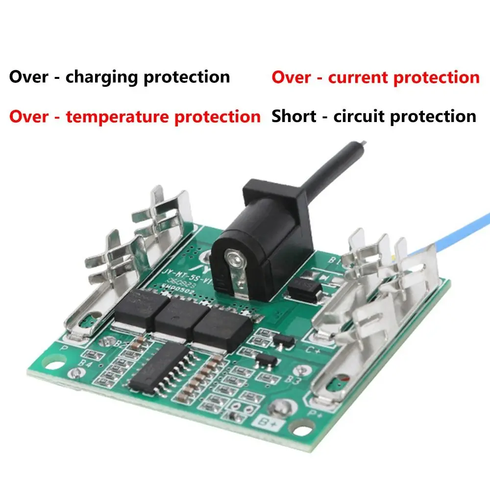 Custodia in plastica per batteria fai da te per 18650 Makita Circuito in nylon Shell Custodia per batteria nera Custodia per trapano elettrico