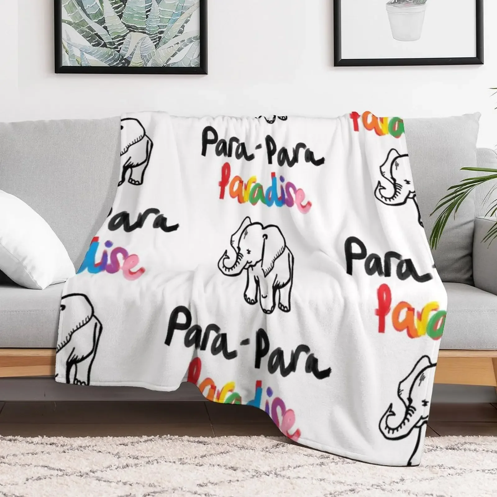 Paradise Throw Blanket Soft Breathable Blanket for Night Sleeping