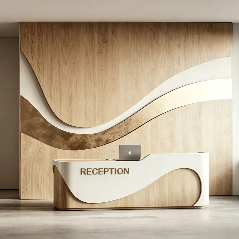 High-end Reception Desks Beauty Clothing Store Reception Desks Creativity Office Furniture Sportello Di Ricevimento ZY40JDT