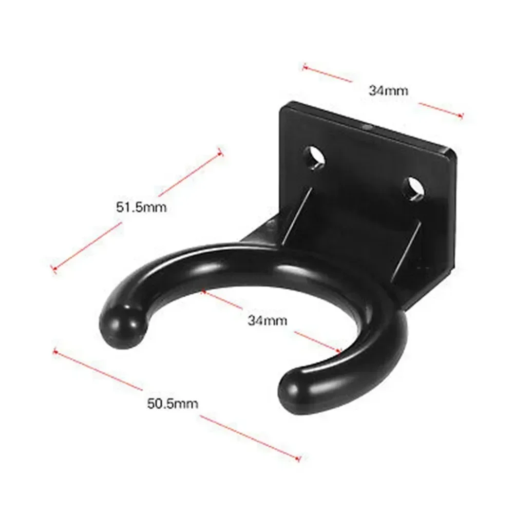 

Microphone Hanger Plastic Wall Mount Microphone Stand Hook Rack Black For Wireless Microphone Instrument Protection Accessories