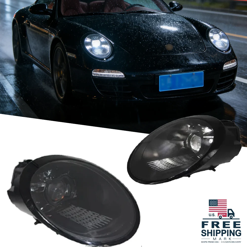 

TYPY Car Lights For Porsche 911 997 Headlight 997.1 997.2 Full LED Matrix Headlamps Projector Front Lamp DRL Plug Play