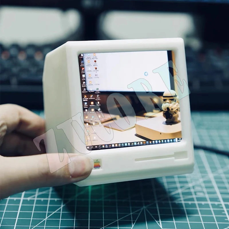 3.8 بوصة تلفزيون صغير ماكنتوش ريترو الكمبيوتر 423Ppi شاشة ثانوية شاشة خارجية رصد سطح المكتب زخرفة مع البطارية