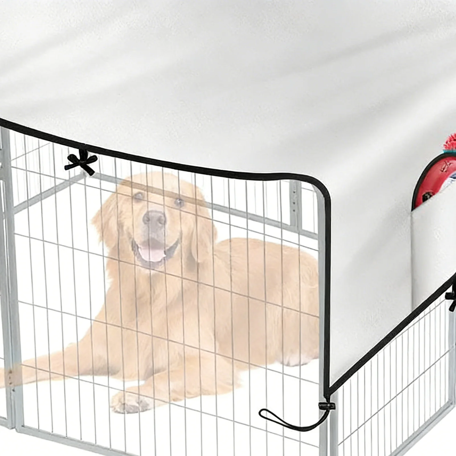 

Dog Cage Cover 210D Oxford Pet Enclosure Tarp Waterproof Large Kennel Cover For Patio Picnic Outdoor Camping Backyard Beach Park