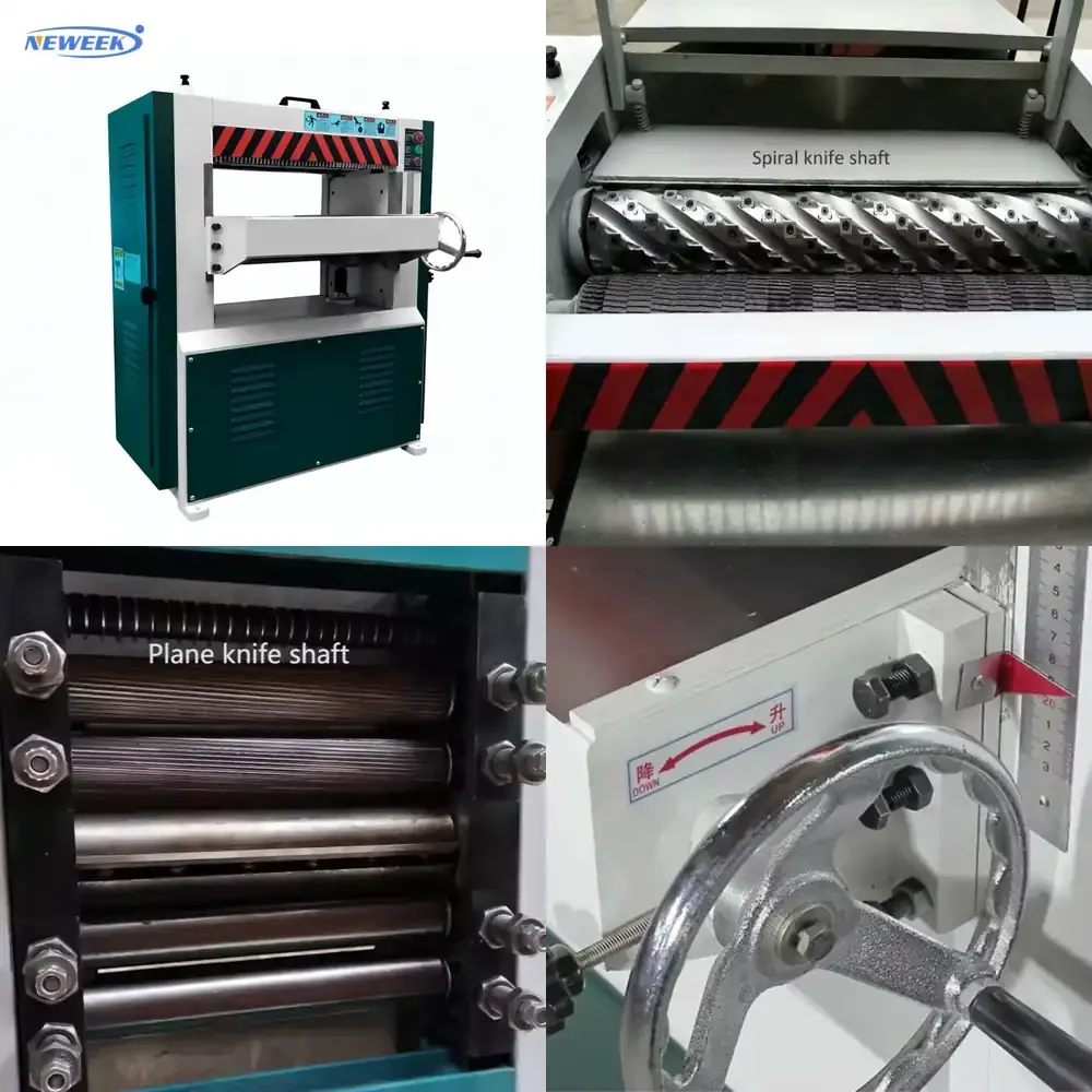 

NEWEEK Heavy Spiral Blades Wood Planing Wood Surface Planer and Thickness Wood Working Machine