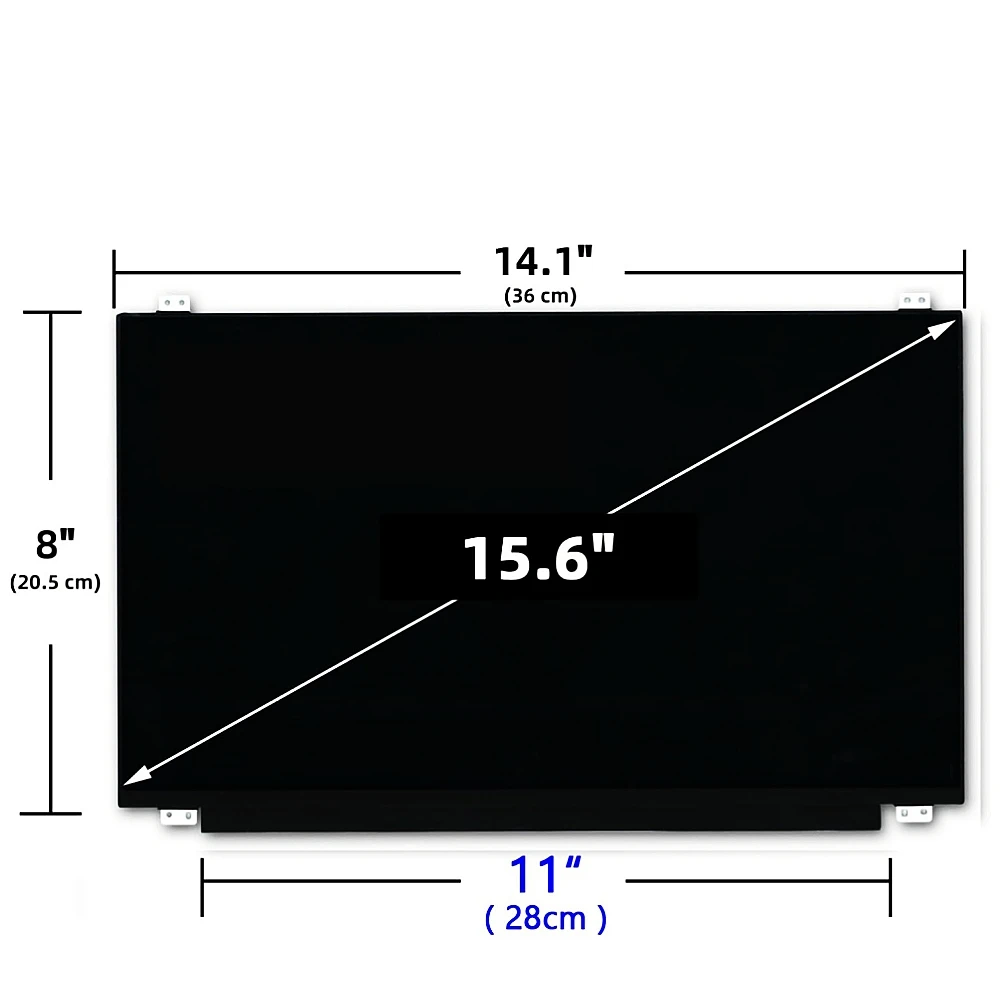 Imagem -03 - Painel de Exibição hd para Tela Lcd Led B156xw04 V.6 Slim 1366x768 15.6