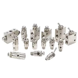 Air Pneumatic Mechanical Valve 2 Position 5 Way Toggle Button Switch TAC2-41V 31V 41P 31P 41PP TAC-4V 4P 3P 3V TV-3S