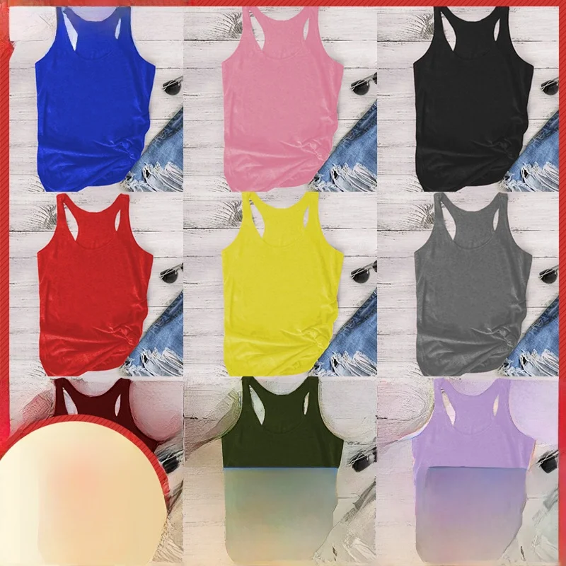 

Summer 2024 ns Ladies' Workwear Tank Top Thin Folded Fabric Women's Sle Summer Faion Casual Wear