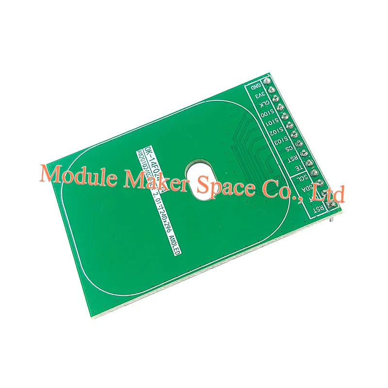2.01-Inch AMOLED Display Module with Capacitive Touch QSPI Interface 240x296 Driver ICNA3306 Color Touch Display Module Test Kit