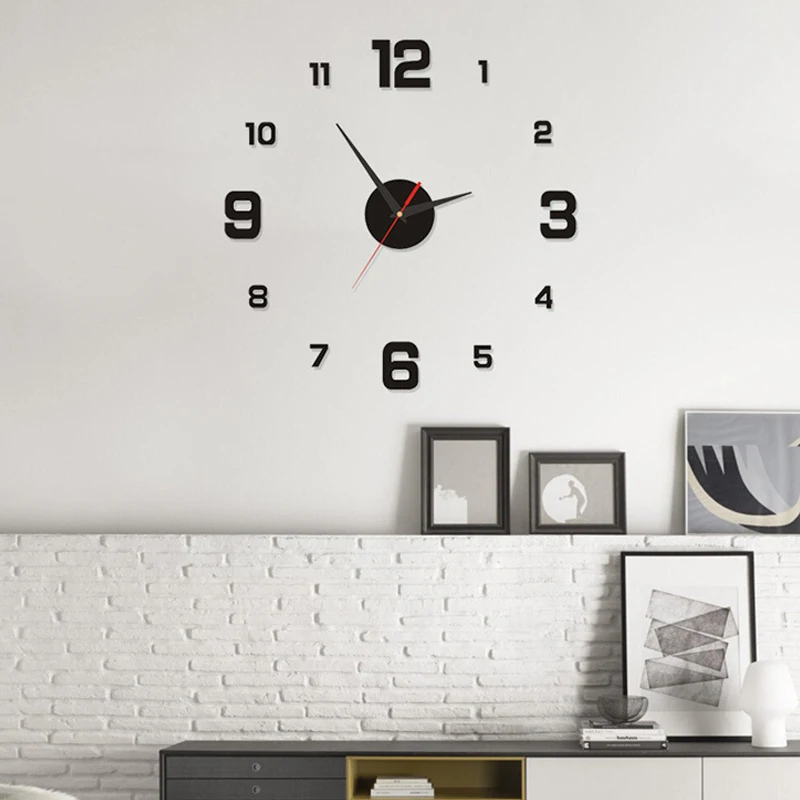 Digital Wall Clock Silent Clock Diy Cubic Digital Wall Clock Living Room Bedroom Decoration Home Decorations