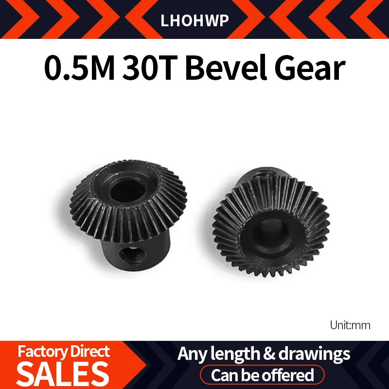 

Cnc Angle Gear Blackened Transmission Parts Cone Bevel 90° Metal Grinder Gears Rack Wheels 45 Steel Fixed Sawtooth 0.5M30T Motor