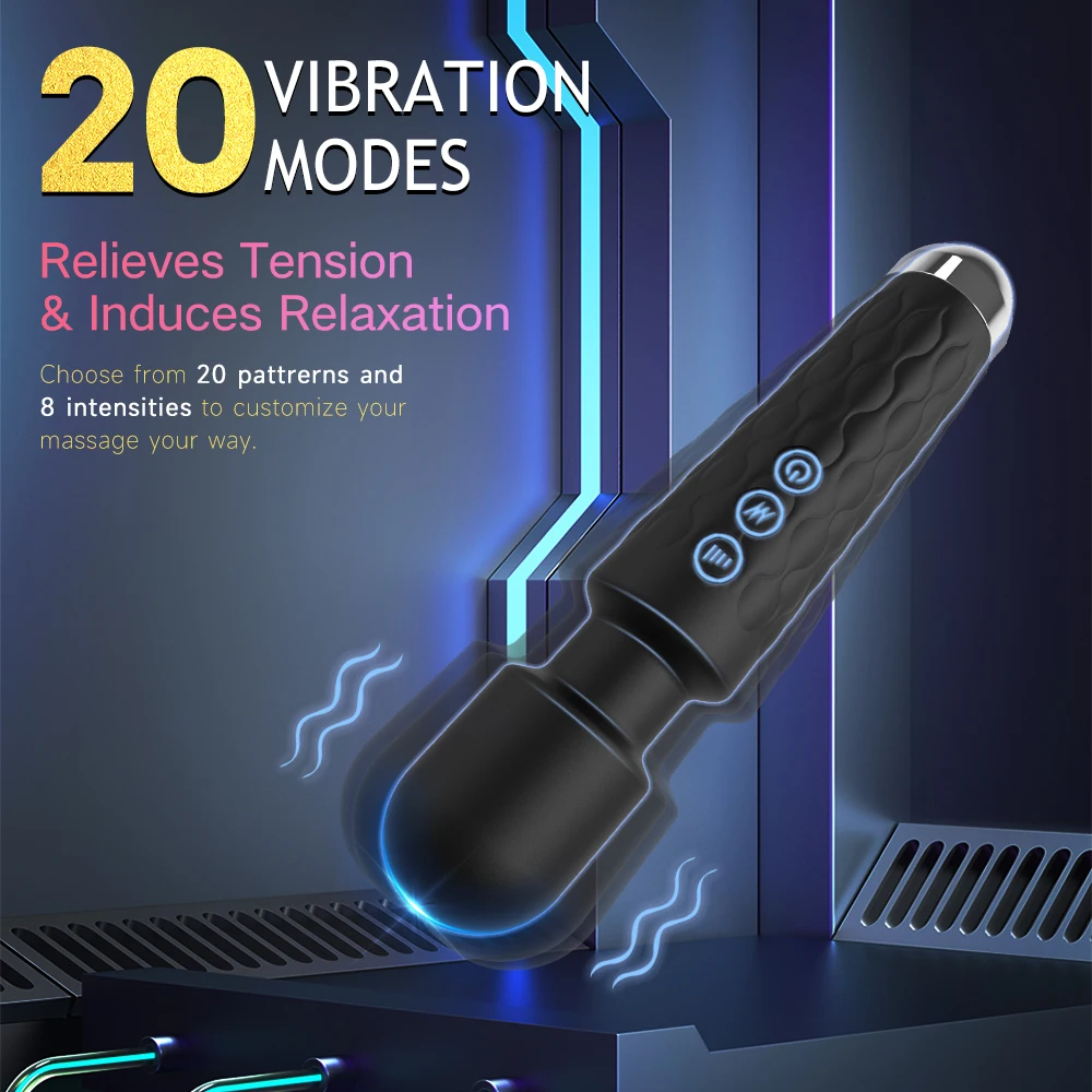 Powerful Vibrator Women's Magic Wand USB Rechargeable Waterproof Massager Clitoral G-Spot Vibrator Sex Toy Suitable for Adults - Image 2