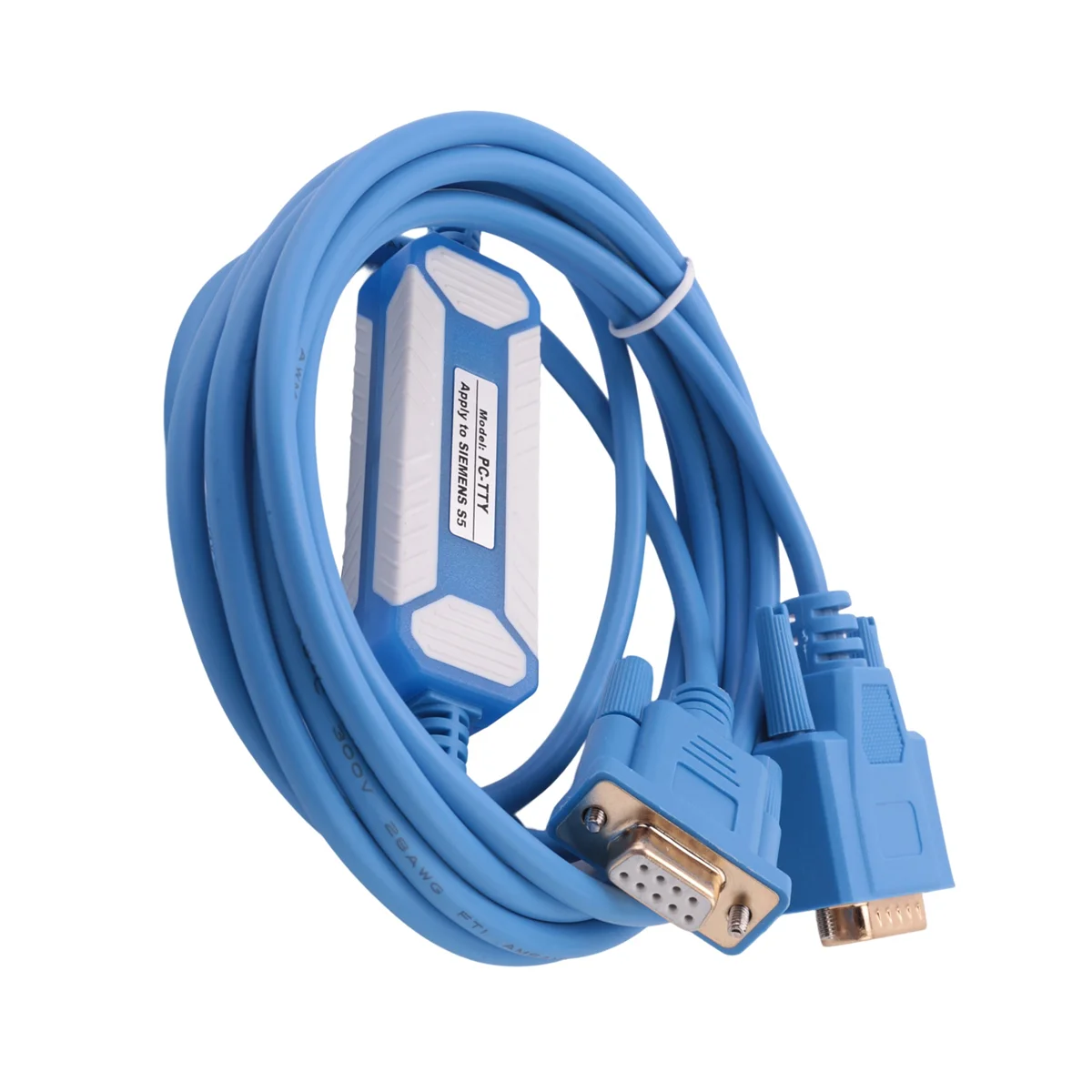 La línea de descarga de datos de comunicación del cable de programación PLC PC-TTY es adecuada para Siemens S5 Series 6ES 5734-1BD20 A002