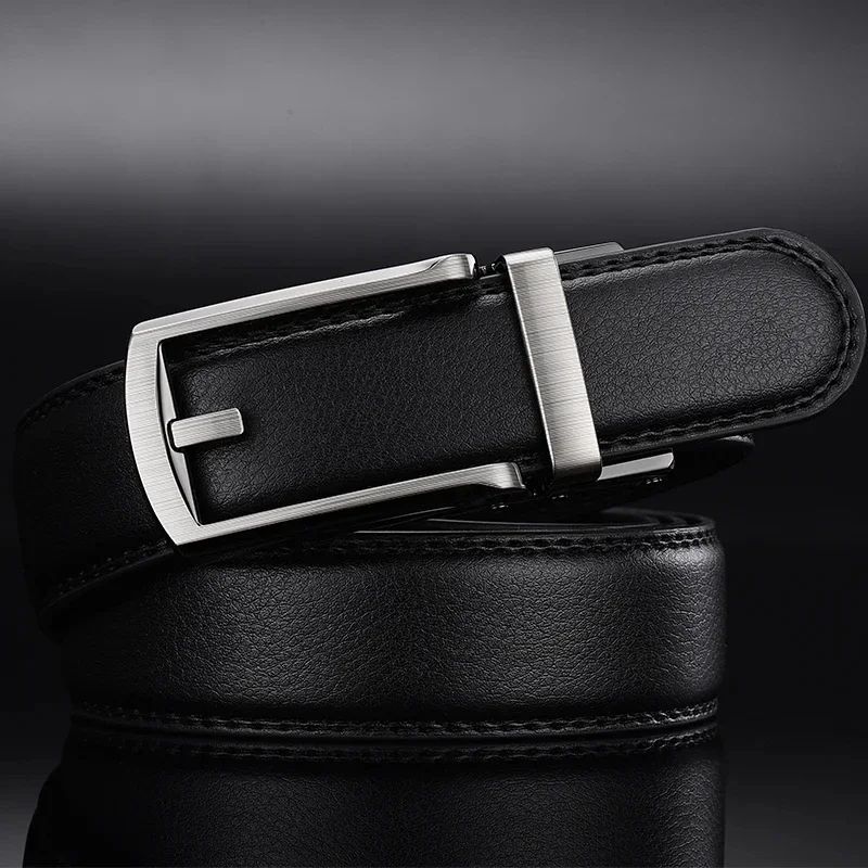 Men Belt Top quality cow genuine leather men's belt cowhide strap for male automatic buckle belts for men alloy buckle belt