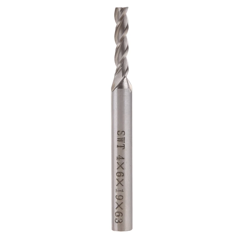 for Extra Long 4mm 3 Flute HSS & Aluminium End Mill Cutter  Bit Extended