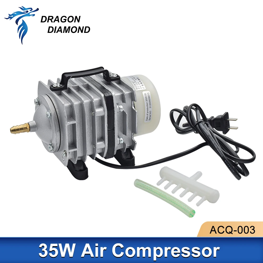 

35W Air Compressor Electrical Magnetic Pump 220V Aquarium Compressor ACQ-003 For Co2 Laser Engraver Cutting Machine