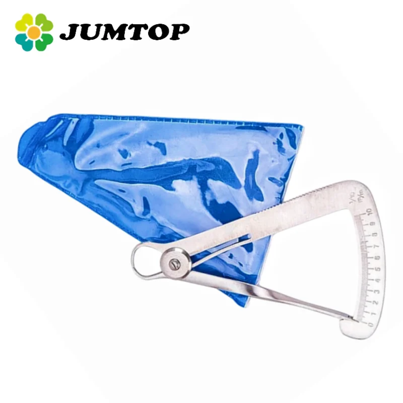 JUMTOP 0-10 mm Stainless Steel Dental Lab Implant Measuring Caliper Gauge