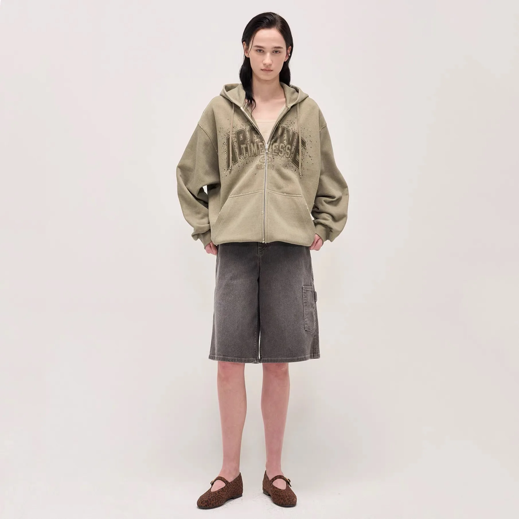 เสื้อฮู้ดดี้ทรงสลิมฟิต ลายเลมอนชีส ปิดด้วยซิป สวมใส่สบาย ใช้งานได้หลากหลาย เสื้อคลุมบางเบา แขนยาว เหมาะสำหรับเดินทาง ความยาวปกติ