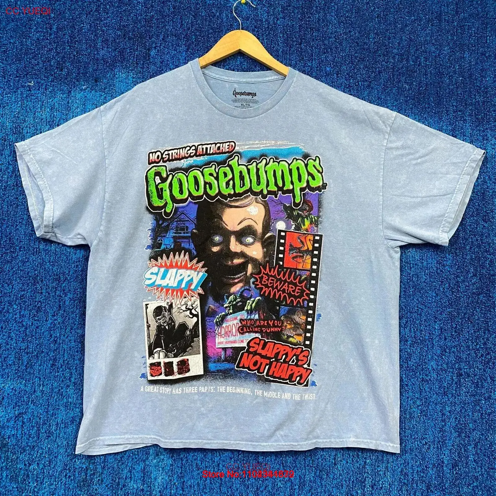 Goosebumps No Strings Attached Slappy Rl Stine Horror Tee Xl