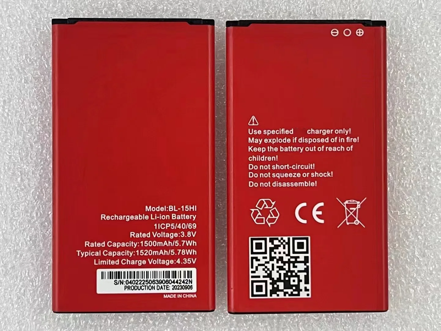 

New original battery BL-15HI Rechargeable Li-ion battery 3.7V 1520mAh For Itel BL-15HI Phone battery Batteria