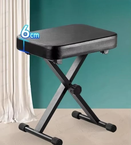 Single piano stool folding children's electronic piano guitar chair can be lifted and adjusted Guzheng solid wood cello stool