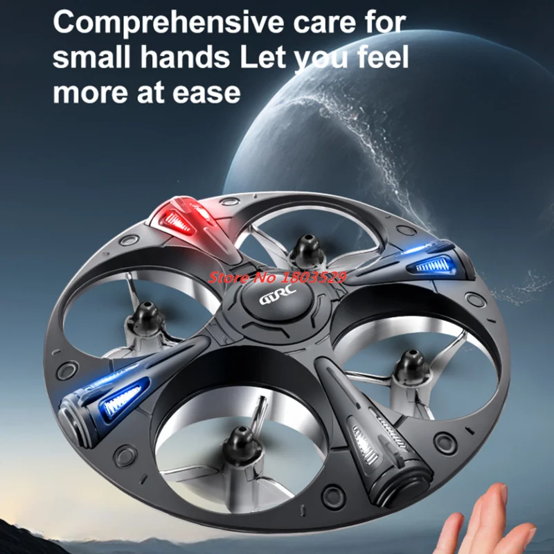 Mini RC UFO Drone LED Light Gesture Sensor Quadcopter Anti-collision Induction Flying Ball Dron RC ของเล่นสําหรับของขวัญเด็กของเล่น