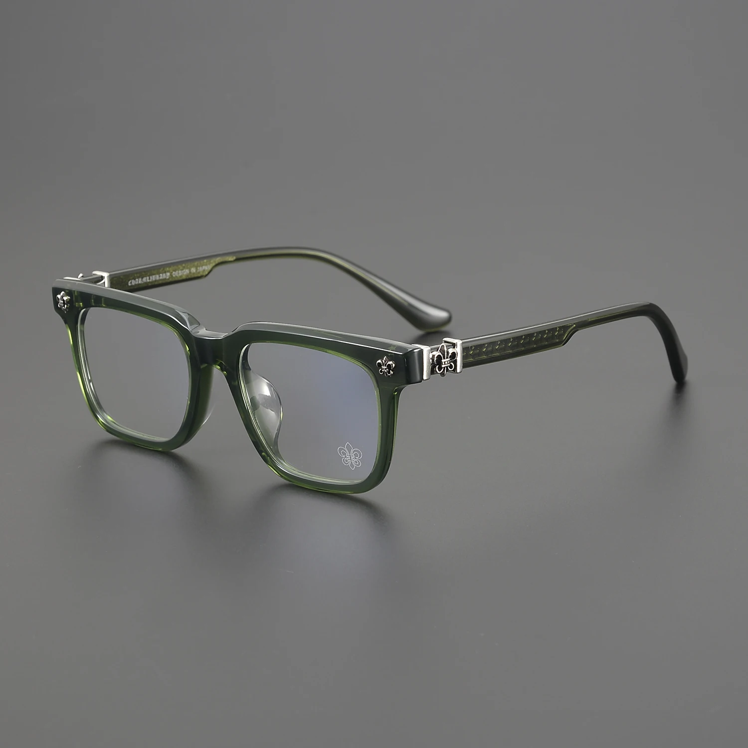 

Anti Blue Light Lenses Rectangular Half Frame Business Glasses Titanium Glasses Frame Business Optics Prescription Eyeglasses