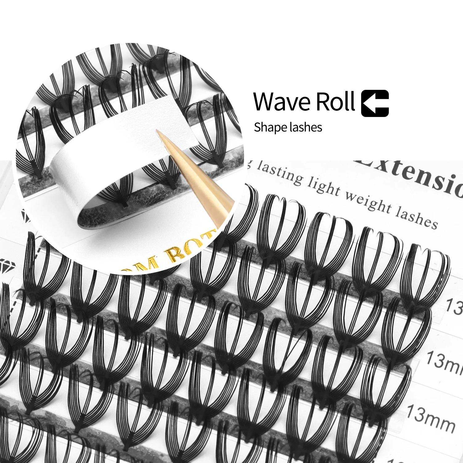 시우스자키 뉴 버터플라이 코믹 스파이어 래쉬 소프트 프리메이드 팬 래쉬 러시안 볼륨 속눈썹 연장 개별 인조 속눈썹