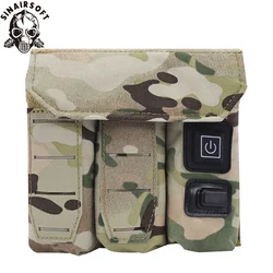 SINAIRSOFT 9mm Tactical Triple Magazine Pouch Warmer Function Holster Pistol USB Power Adjustable Temperature Airsoft Hunting