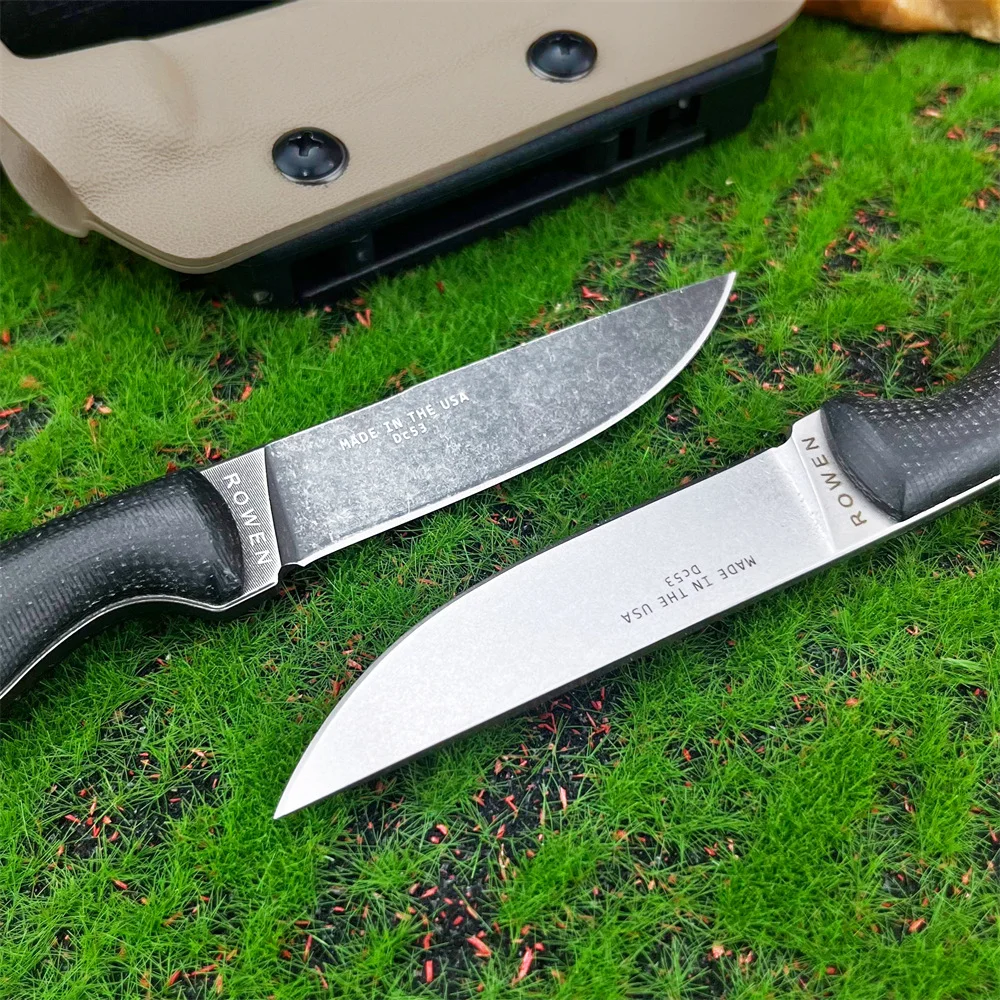 NEW Hight-quality Outdoor Camping Straight Knife with K Sheath Portable Multi-purpose Adventure Fishing Cutting EDC Knife - view 4