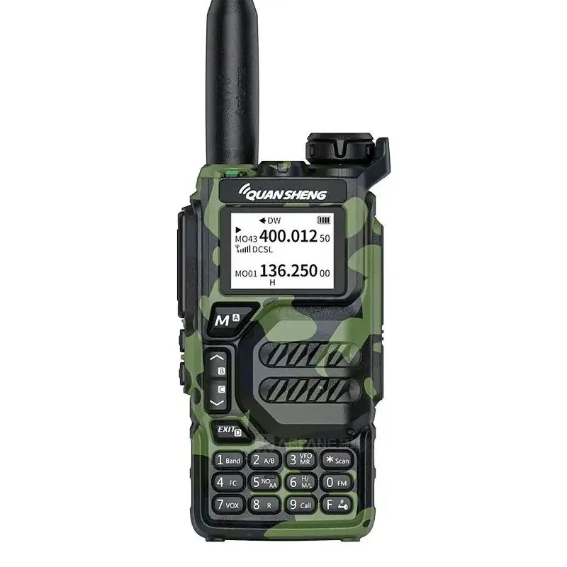 Quansheng UVK5 UV-K5 camuflagem verde banda completa 50-600MHz quansheng k5 walkie talkie rádio em dois sentidos UVK6 AM FM NOAA rádio em dois sentidos