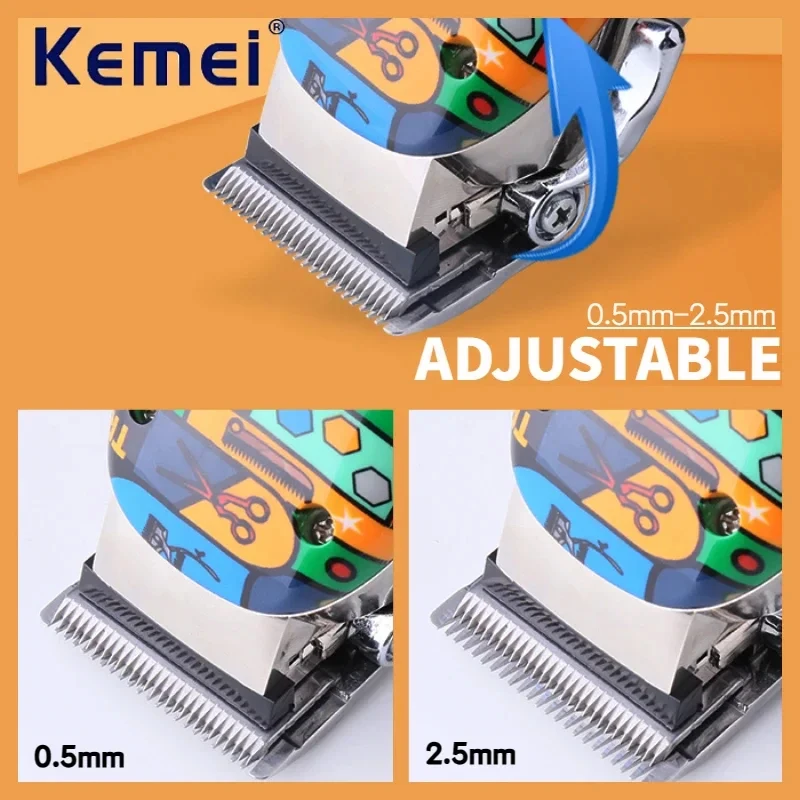 Kemei KM-MAX2092 Rechargeable Hair Cutting Machine Electric Hair Clippers Professional Barber Hair Trimmers Men Haircut Machine image 2