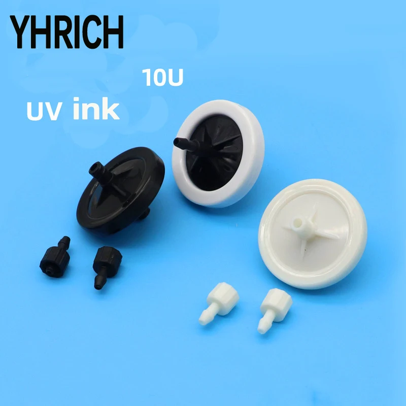 20Pcs UV Inkjet Printer 45mm Size Big Disc Ink Filter 10UM for Spectra Konica Ricoh Printhead Gongzheng Zhongye Print Filter